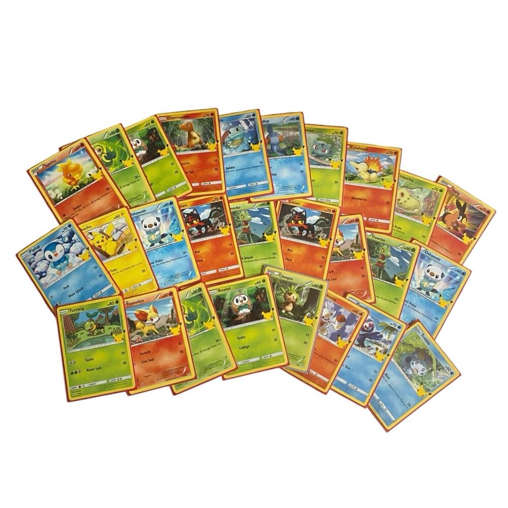Pokemon 25th Anniversary McDonalds Starters Lot of 27